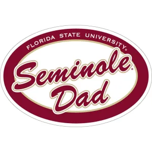 SDS Seminole Dad Oval Car Magnet