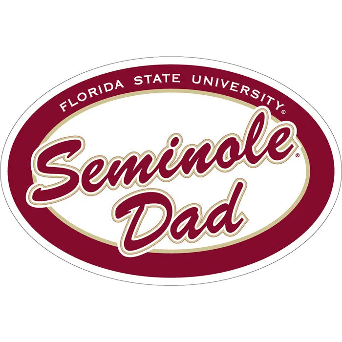 SDS Seminole Dad Oval Car Magnet
