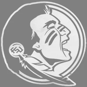 SDS Seminole Logo Decal - White