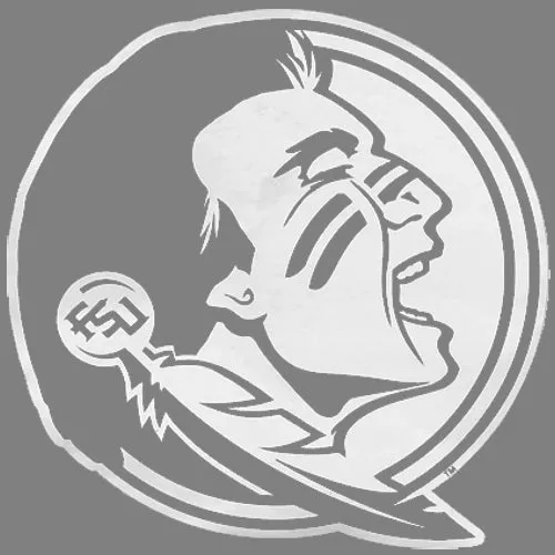 SDS Seminole Logo Decal - White