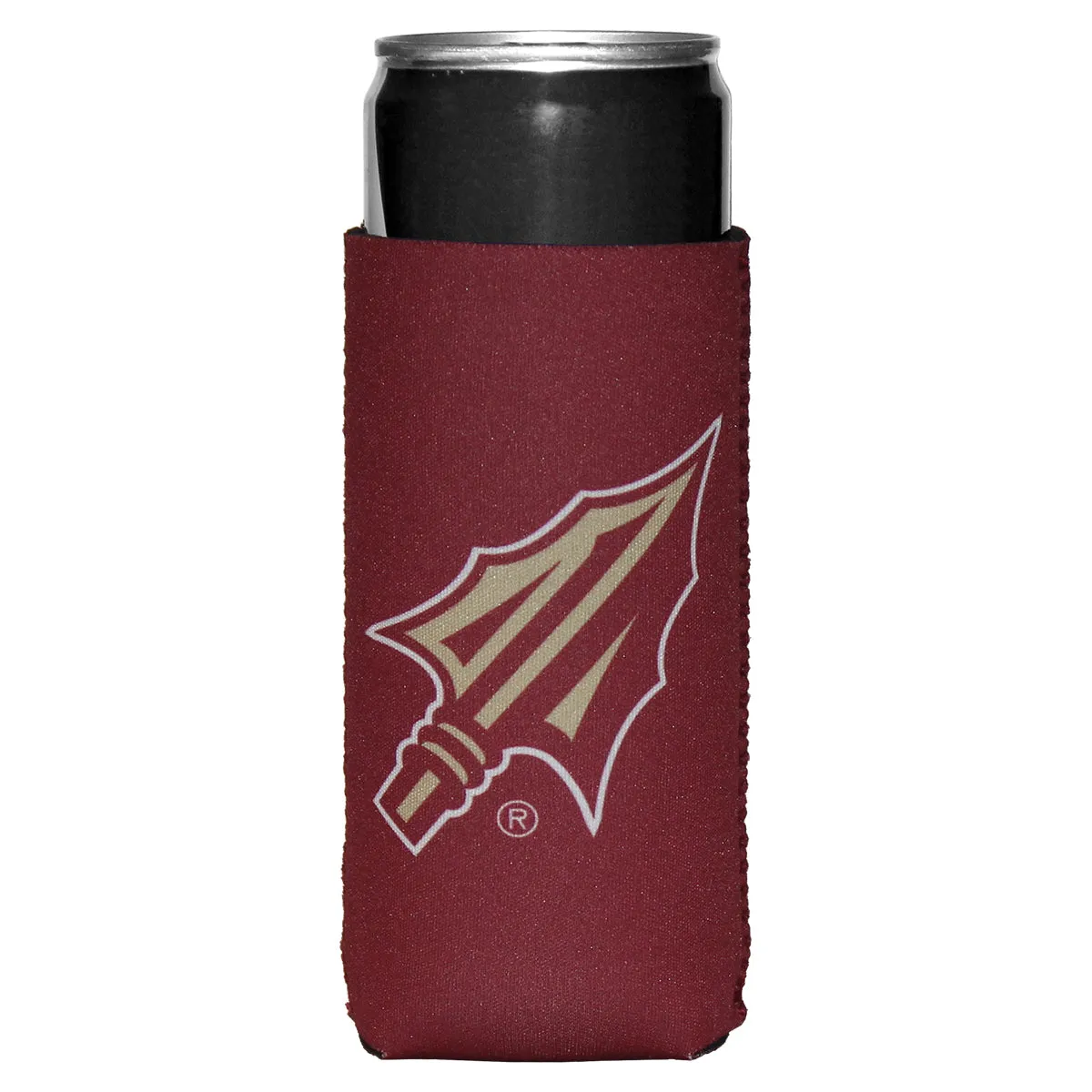 Sewing Concepts Arrowhead Logo Slim Can Cooler - Garnet