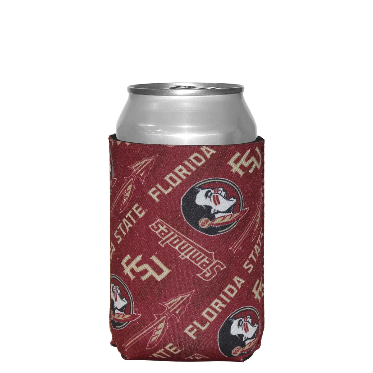 Sewing Concepts Florida State Multi Logo Design Can Cooler - Garnet