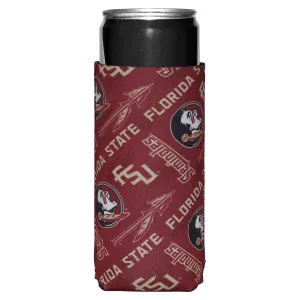 Sewing Concepts Florida State Multi Logo Design Slim Can Cooler - Garnet