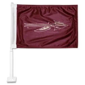 Sewing Concepts Florida State Spear Car Flag - Garnet
