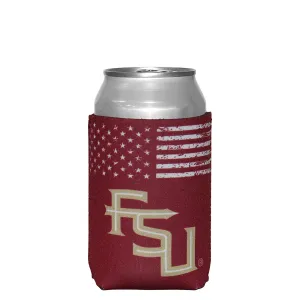 Sewing Concepts Stacked FSU Flag Design Can Cooler - Garnet