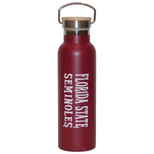 Spirit Products Florida State Seminoles 21oz Stainless Steel Bamboo Lid Sport Bottle - Garnet