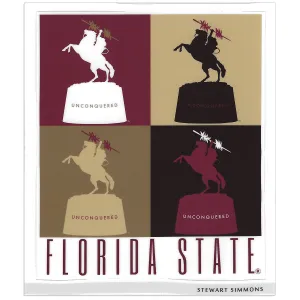 Stewart Simmons Unconquered Pop Art Sticker