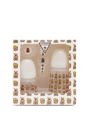 Teddy 4-Pack Pacifier Bottle Set Guess