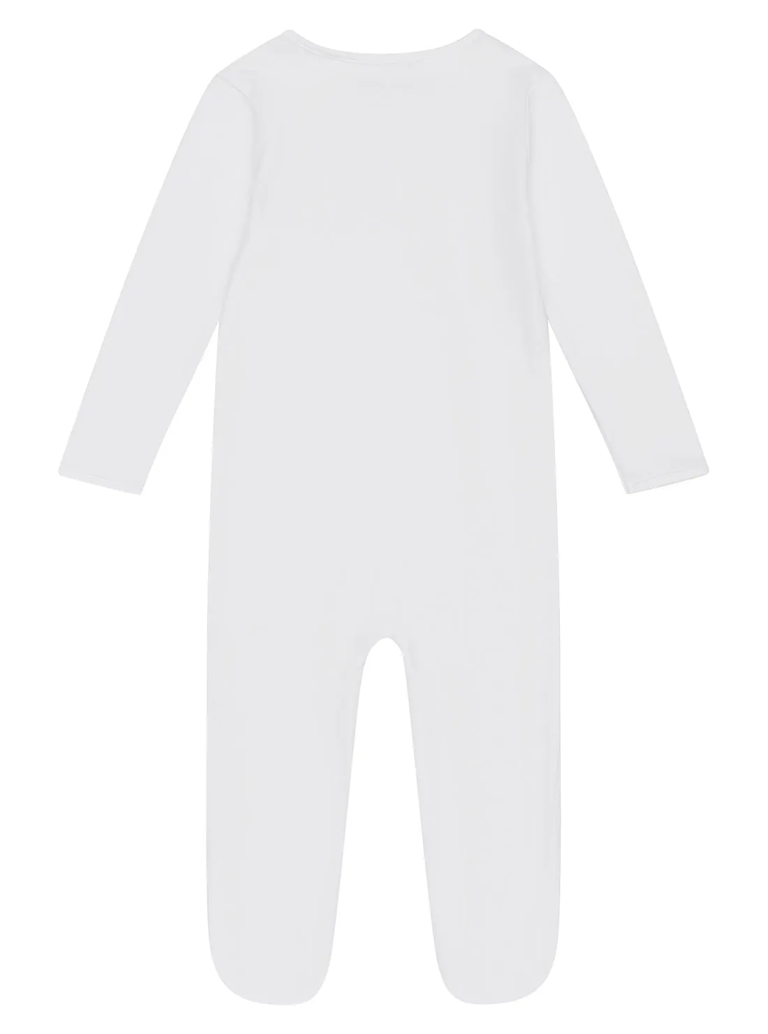 White Interlock Overall (0-12M) Guess