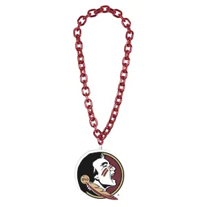 Wincraft Seminole Logo Big Chain Fan Necklace