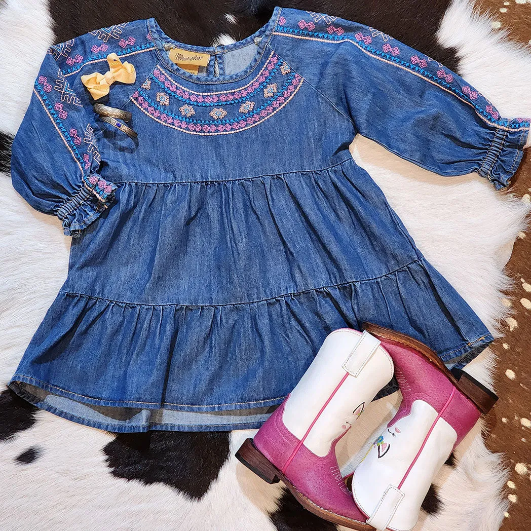 Wrangler Girl's Denim Tunic Shirt