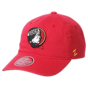 Zephyr Women's College Vault Lady Seminole Adjustable Relaxed Twill Hat - Garnet